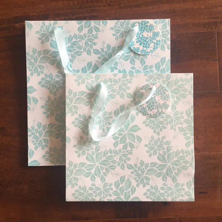Gift Bags - Blue Floral <br/>(Set of 2)