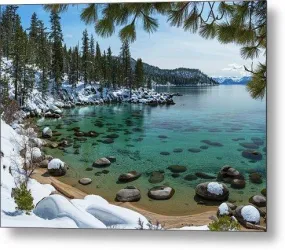 Glistening Cove By Brad Scott - Metal Print