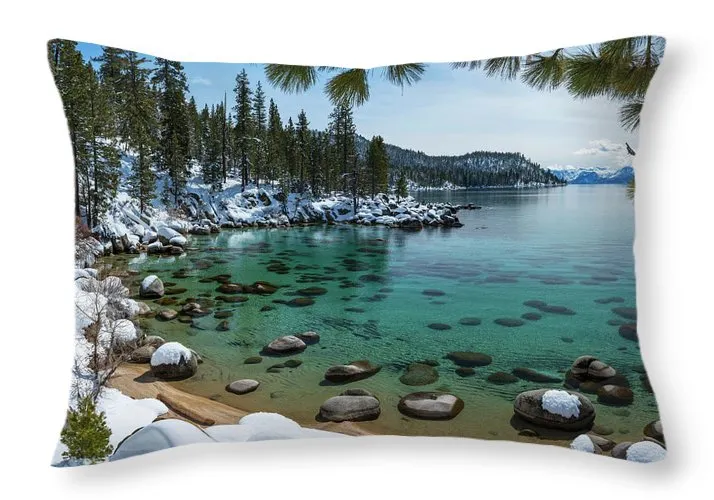 Glistening Cove By Brad Scott - Throw Pillow