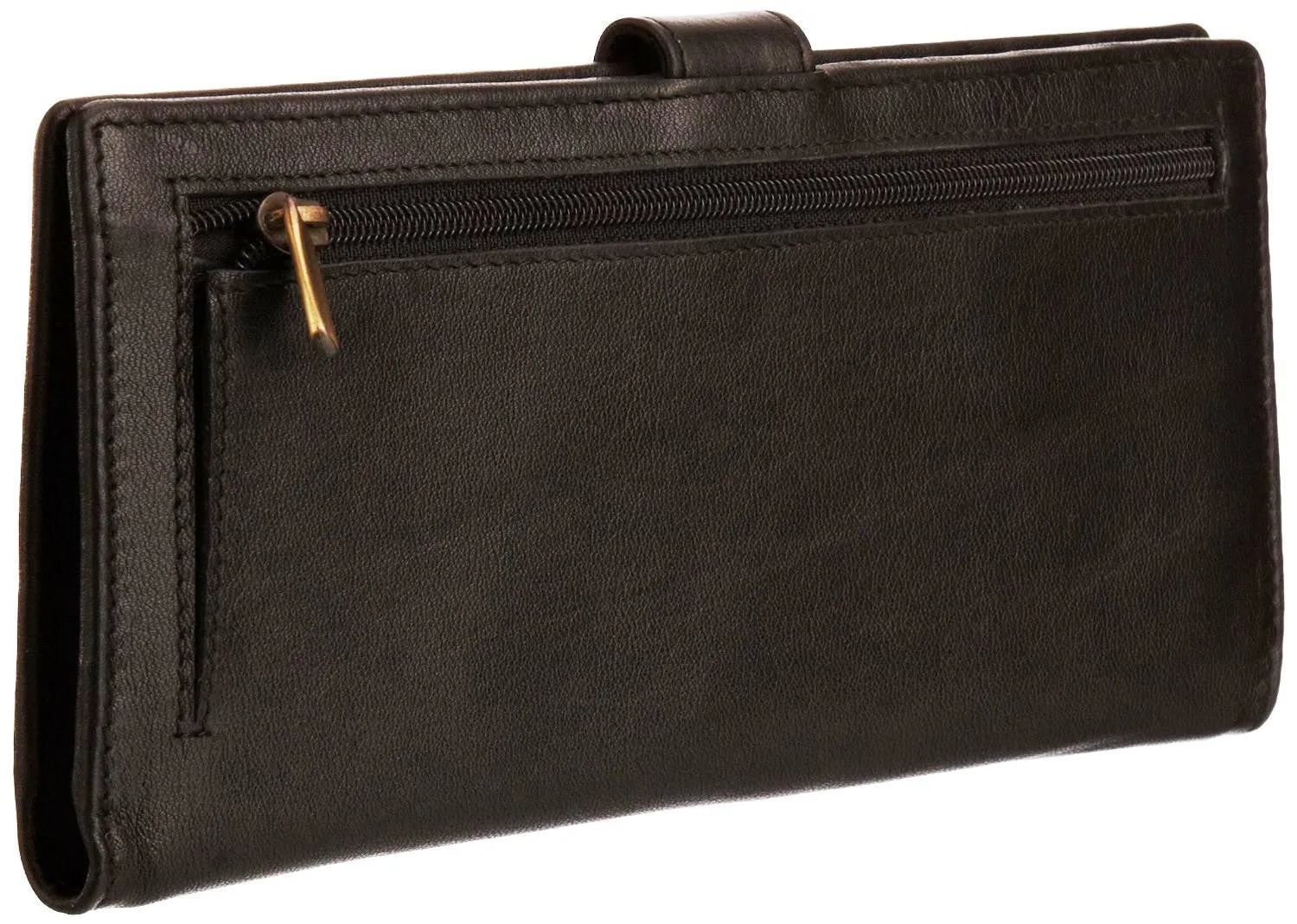 Green womens' purse - leather 12 card tab wallet #LW04 Green