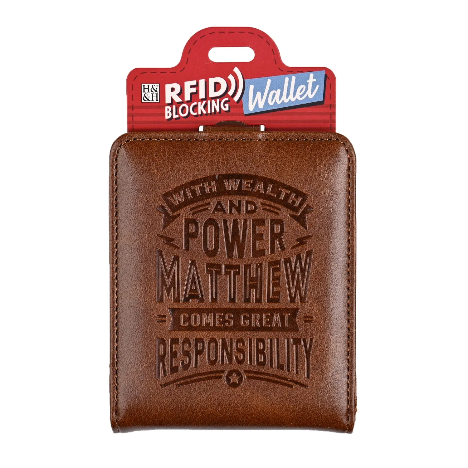 History & Heraldry Personalised RFID Wallet - Matthew