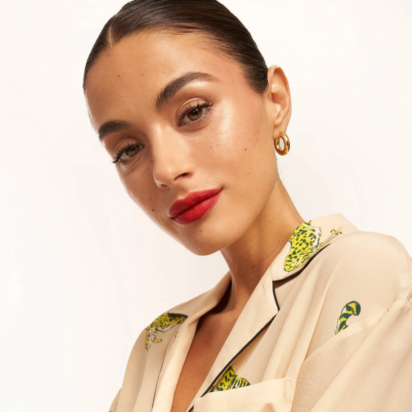 Holly Hollow Hoop Earrings