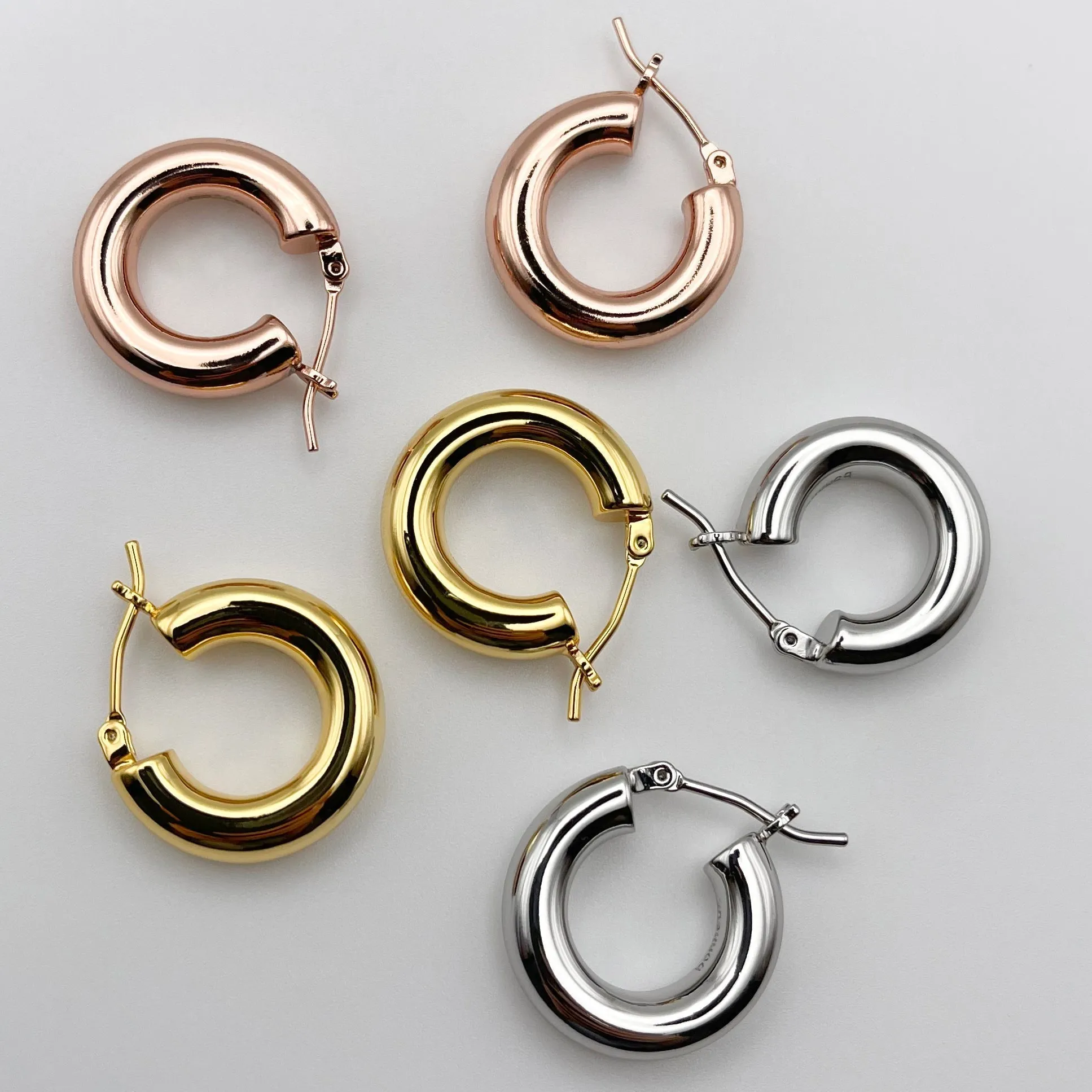 Holly Hollow Hoop Earrings