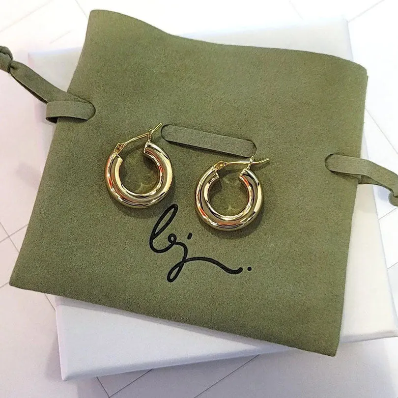 Holly Hollow Hoop Earrings