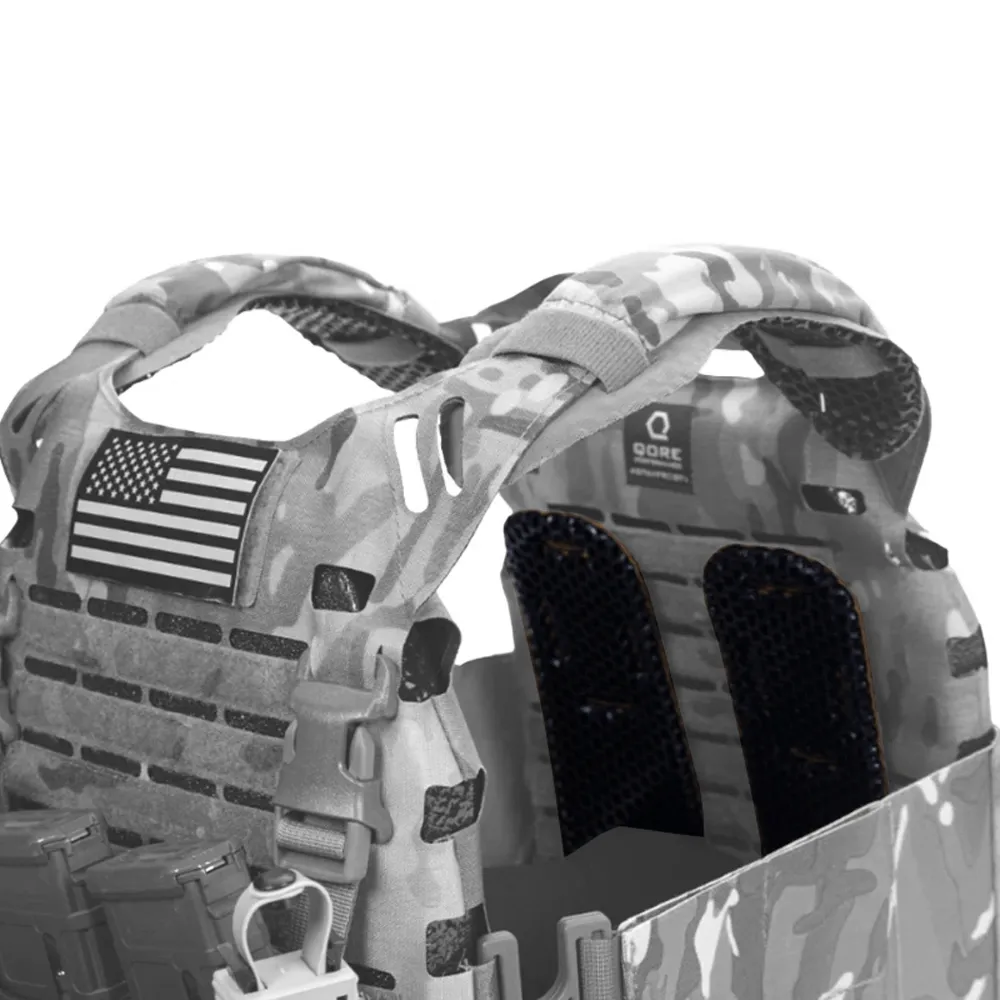 ICEVENTS® Classic Plate Carrier Ventilation Pontoons (Crye AVS Harness Pad Set, hook backing, 2 / 4 / 6 Packs, fits any loop-lined plate carrier)
