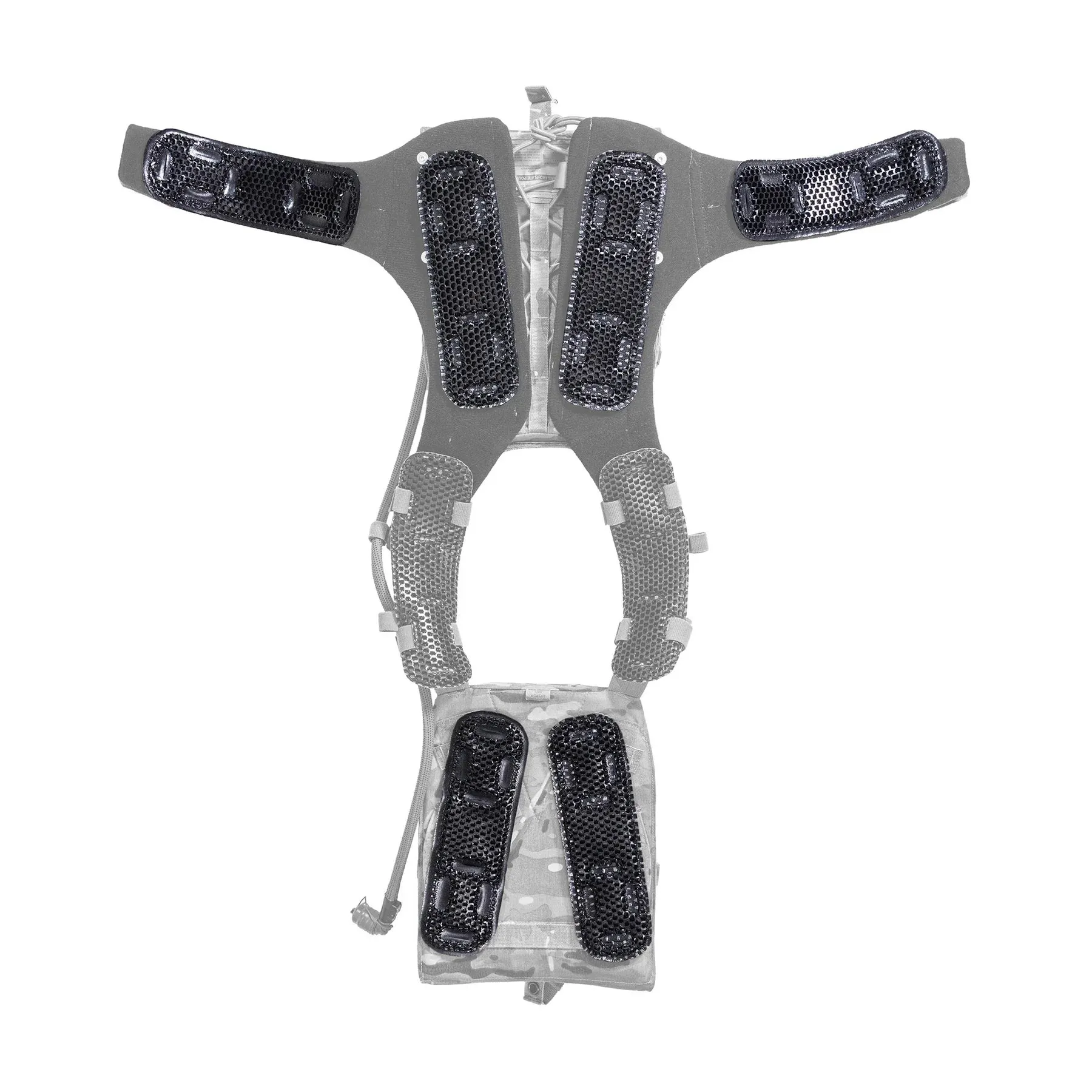 ICEVENTS® Classic Plate Carrier Ventilation Pontoons (Crye AVS Harness Pad Set, hook backing, 2 / 4 / 6 Packs, fits any loop-lined plate carrier)