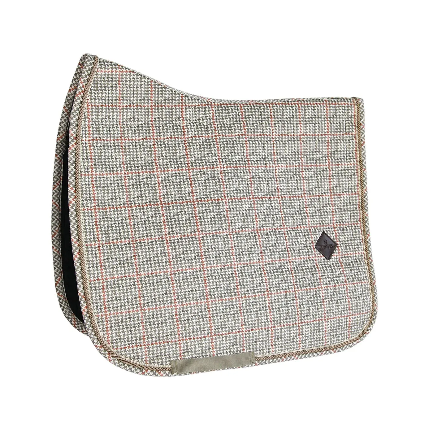 Kentucky Horsewear Pied-de-Poule Dressage Saddle Cloth - Beige