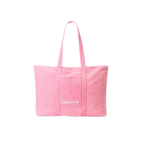 Kulani Kinis Weekender Beach Tote Bag - Pink Denim