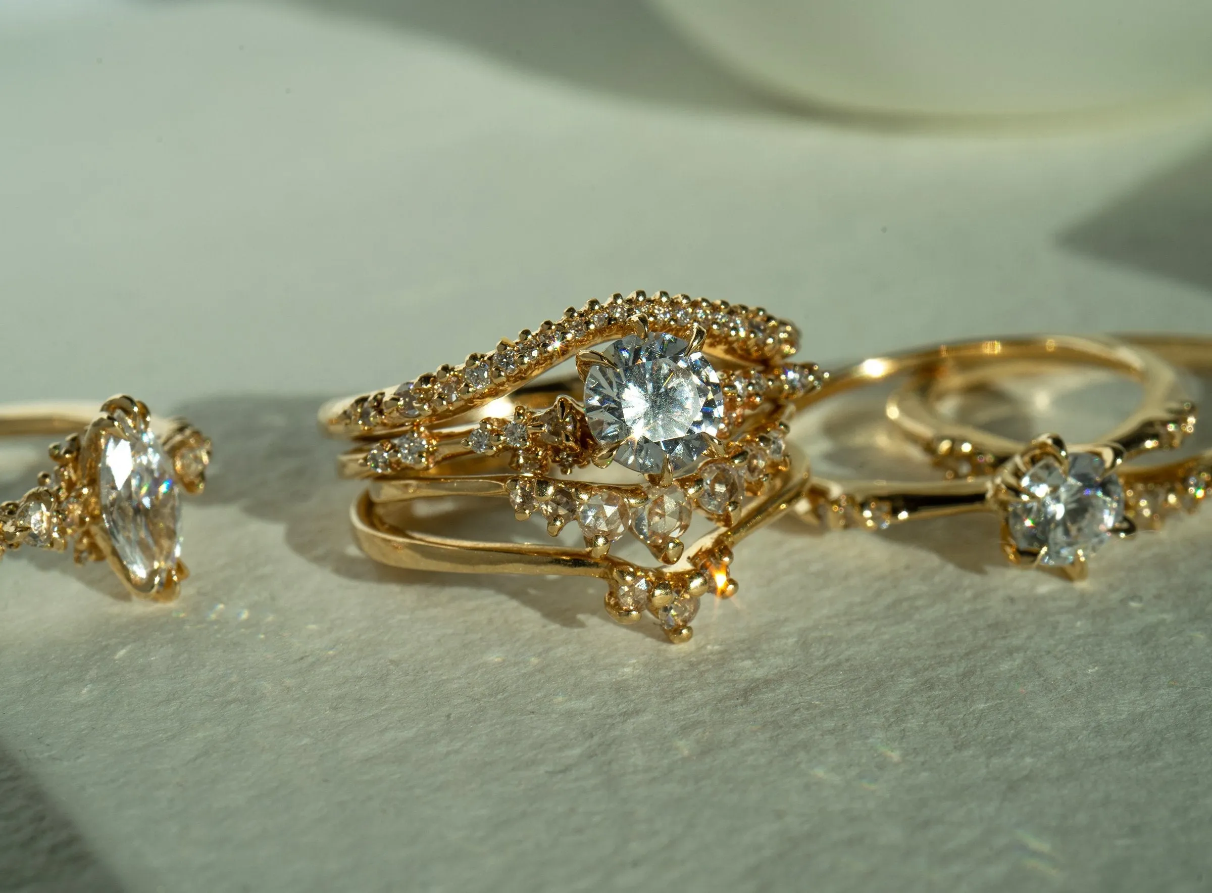 Lab Grown Brilliant Diamond Scale Undine Band