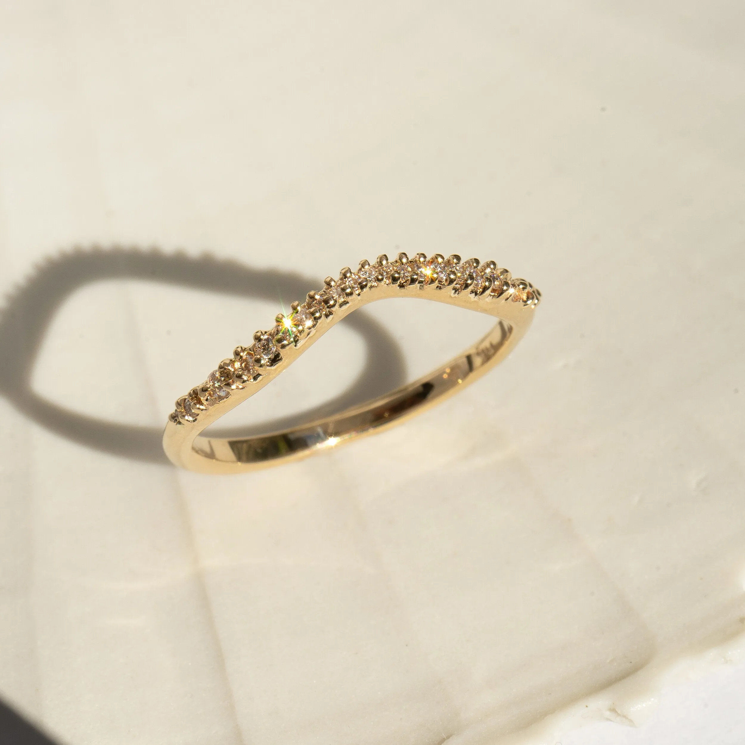 Lab Grown Brilliant Diamond Scale Undine Band