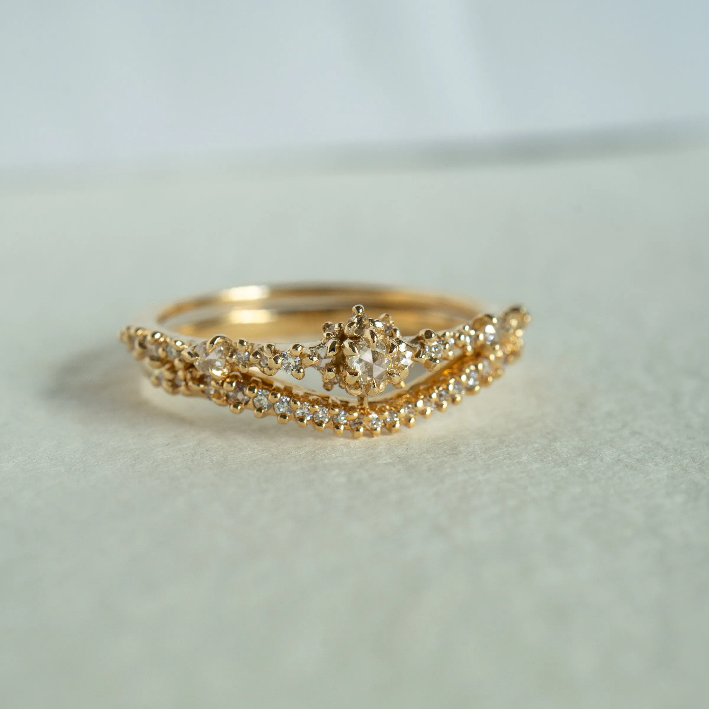 Lab Grown Brilliant Diamond Scale Undine Band