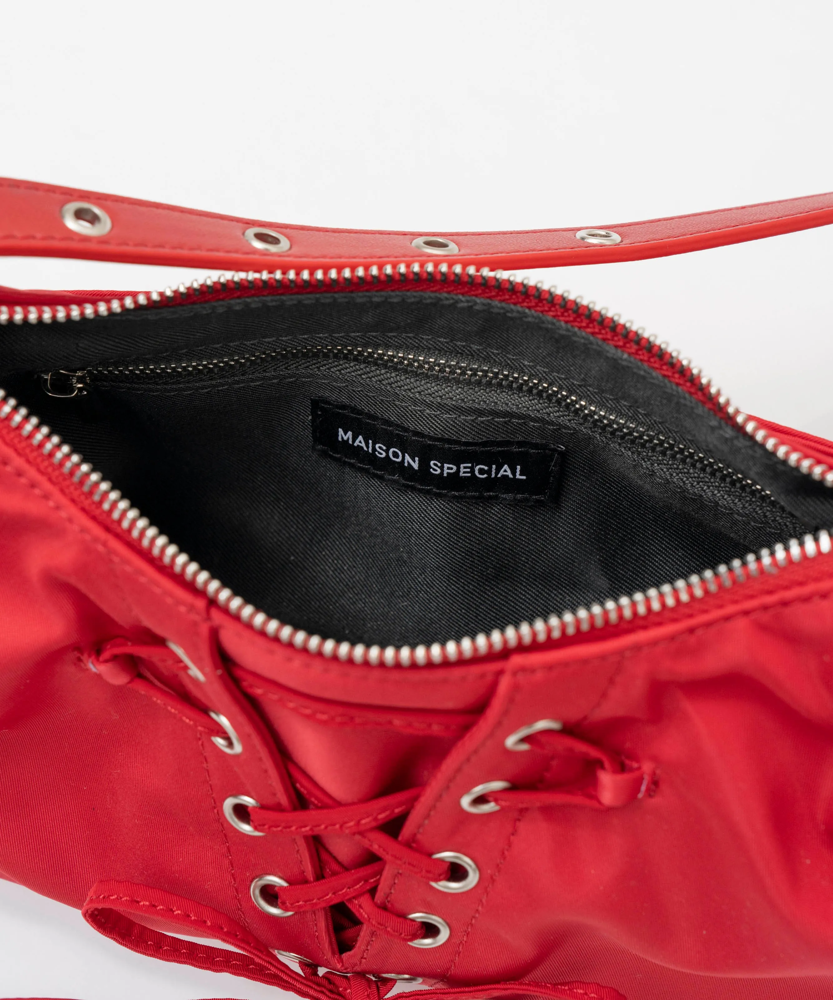 Lace Up Saddle Bag