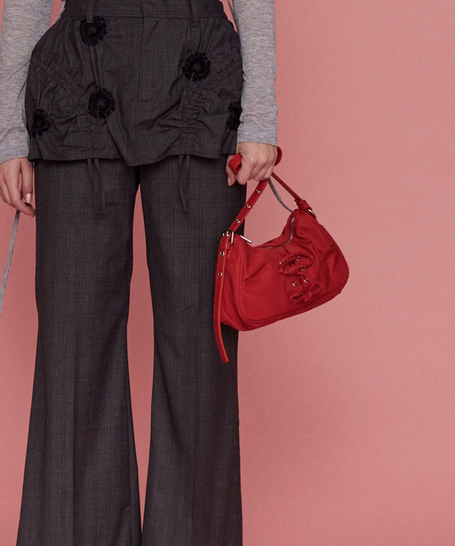 Lace Up Saddle Bag