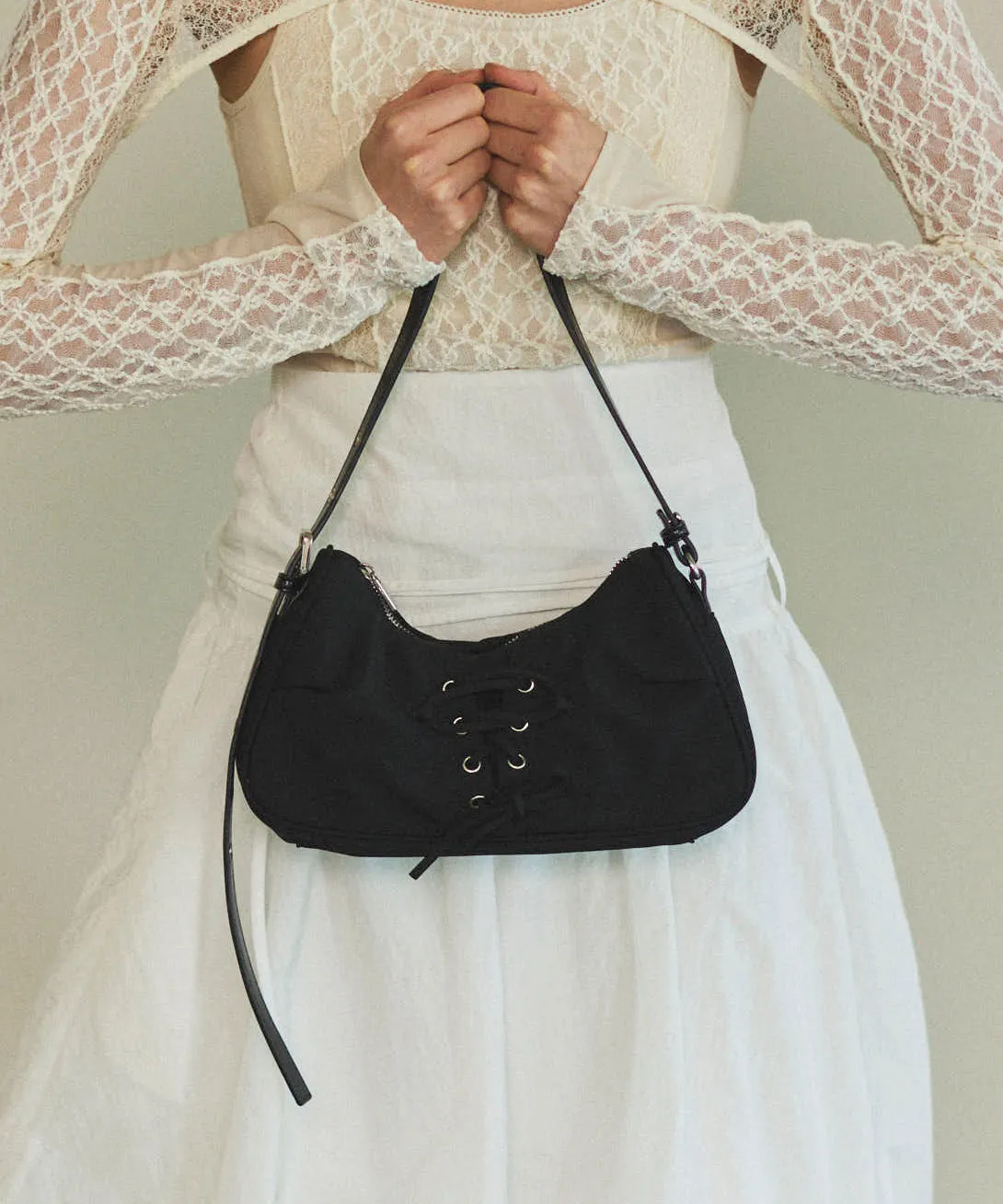 Lace Up Saddle Bag