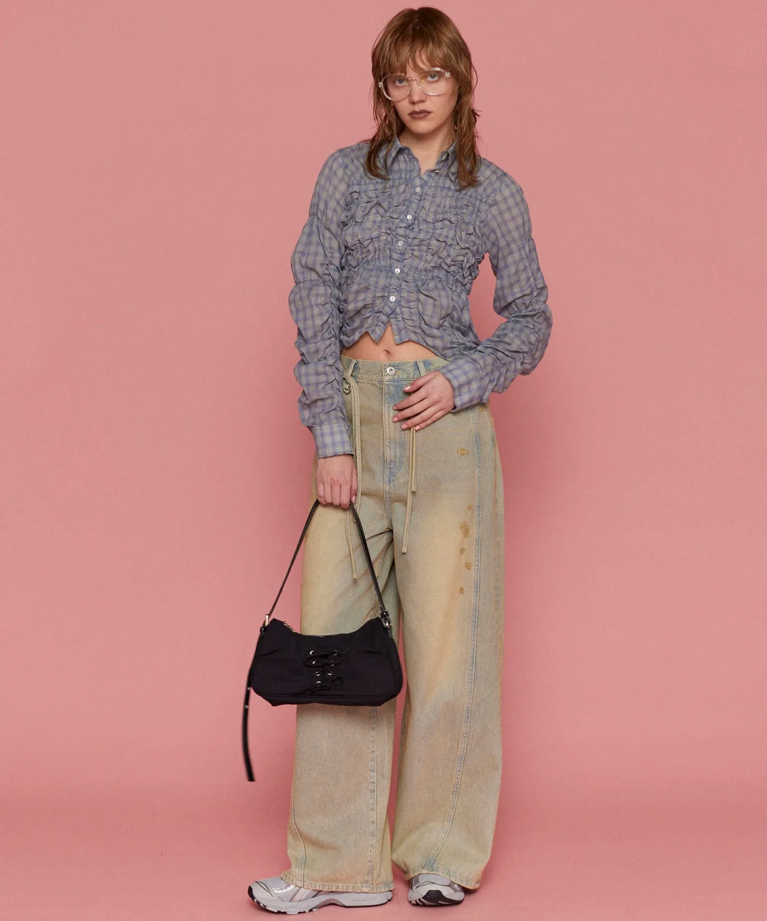 Lace Up Saddle Bag