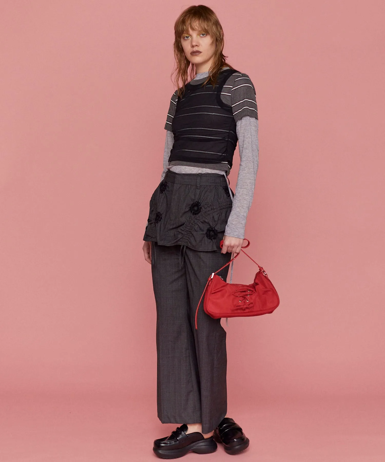 Lace Up Saddle Bag