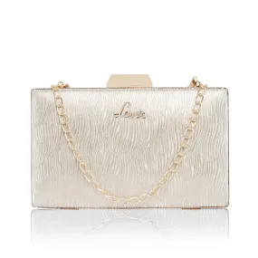 Lavie Women's Glitz Framed Clutch Gold Ladies Purse Handbag