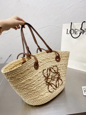 LWE021 Small Anagram Basket bag / 11x9.5inch