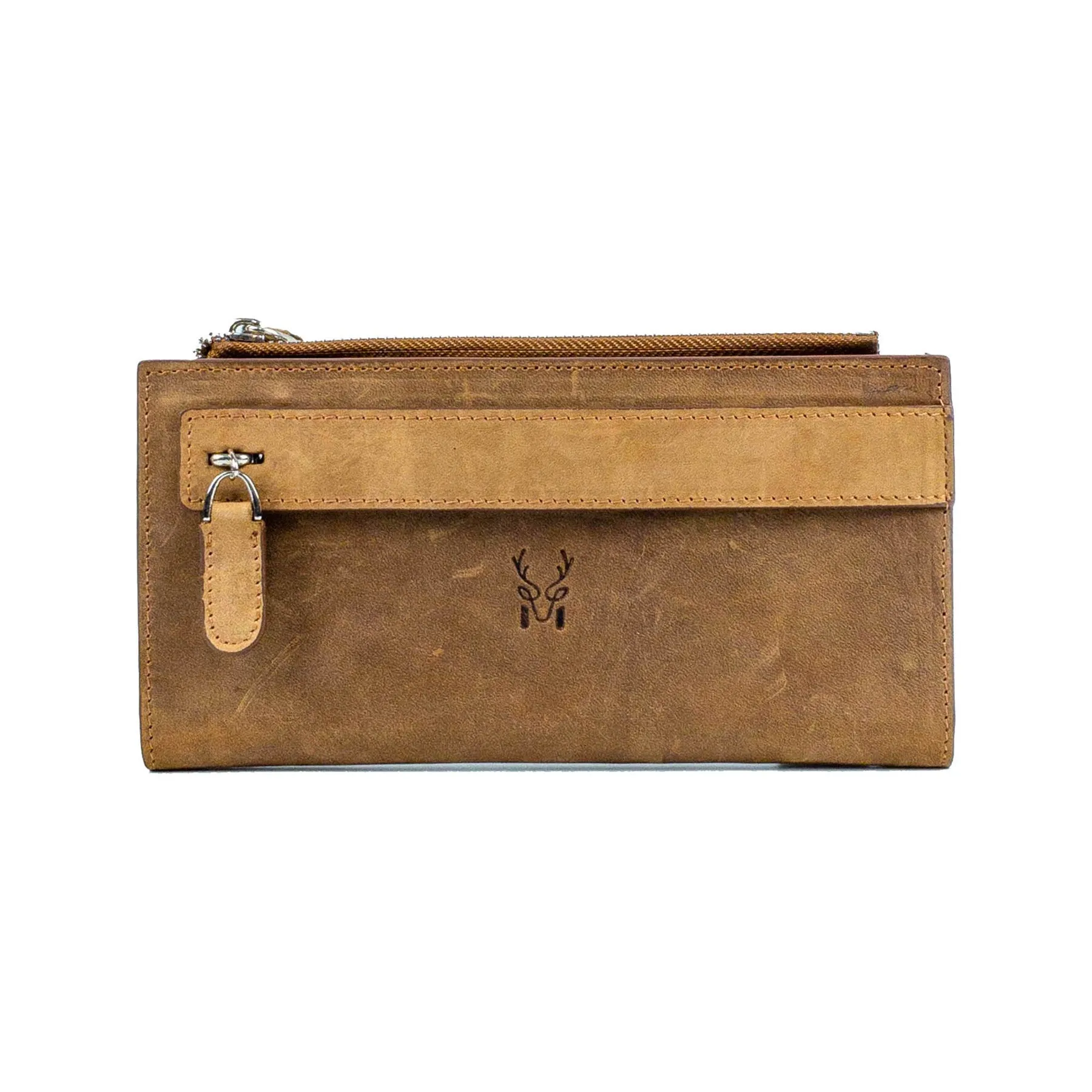 Mannu - Genuine Leather Large Wallet with Hand Band