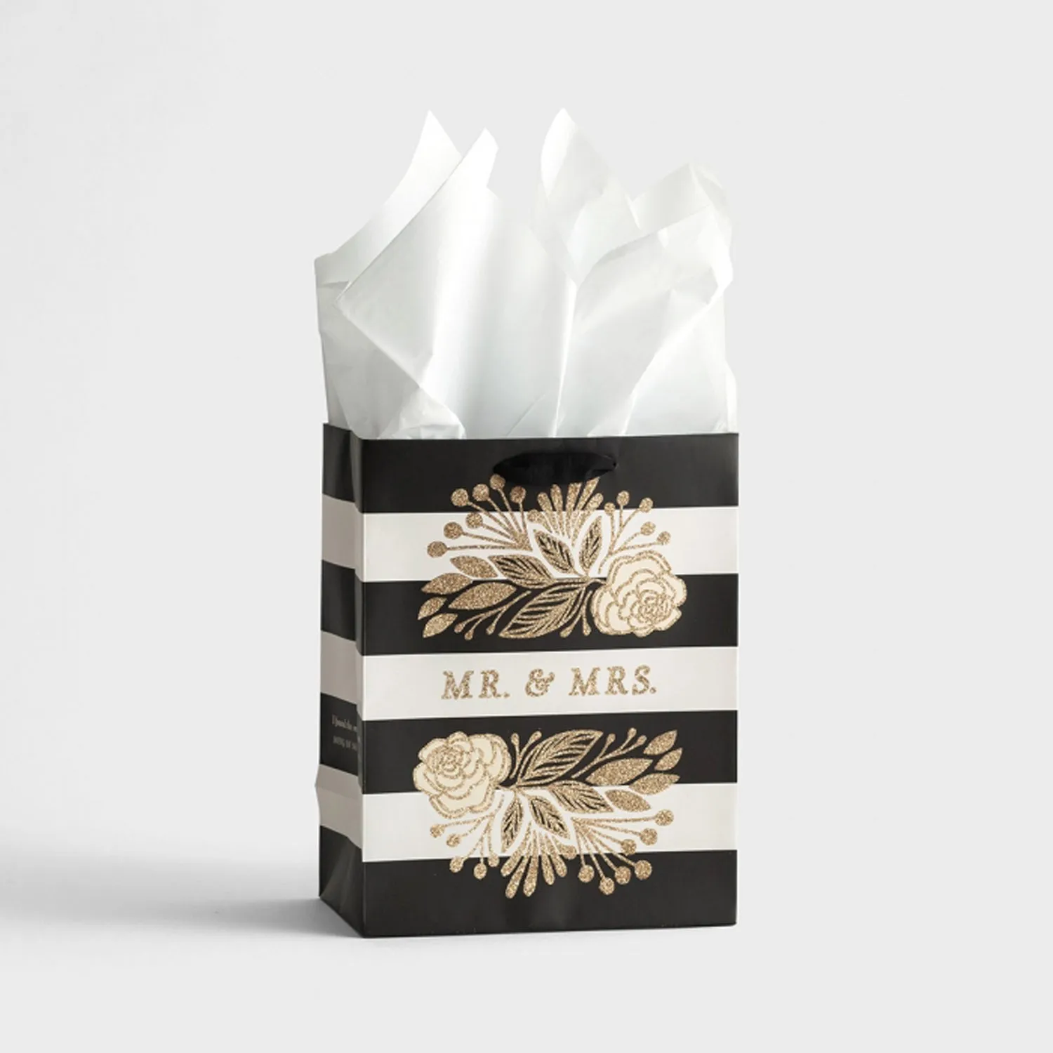 Medium Gift Bag with Tissue Wedding - Mr. & Mrs. - J4258