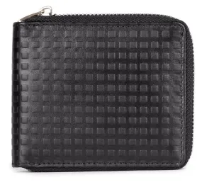 Men's Leather Wallet with RFID Protection | Multiple Compartments | 12cm | Black