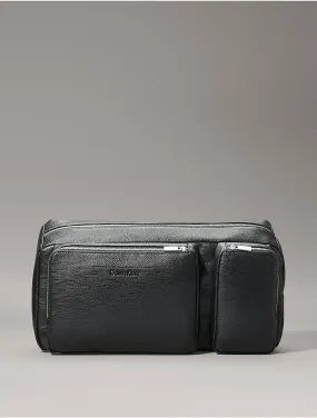 Men's Refined Oversized Sling Bag - Black