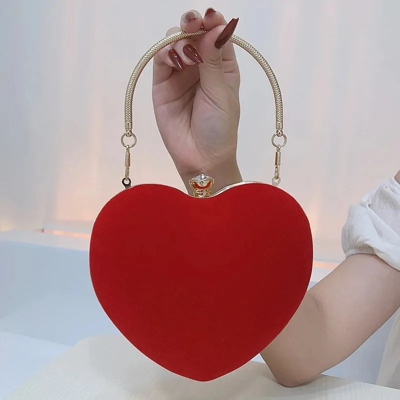 Mini Heart Shaped Evening Bag
