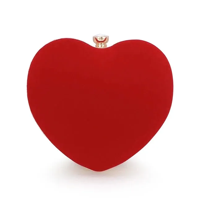Mini Heart Shaped Evening Bag