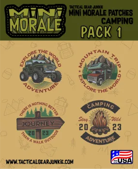 Mini Morale - Explore the World Adventure - Camping Patch Pack 1
