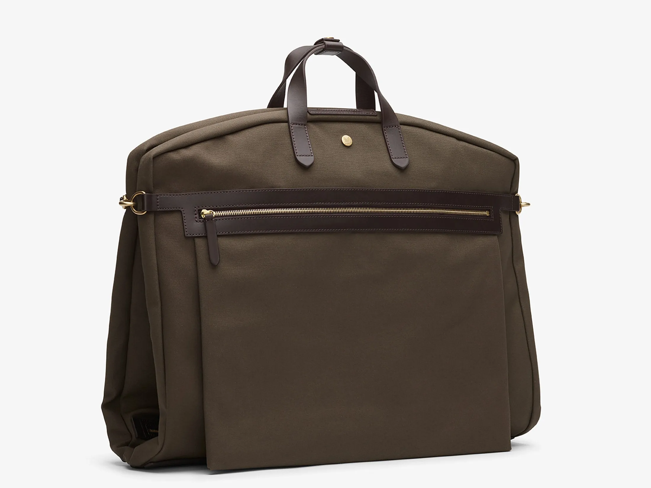 M/S Suit Carrier - Army/Dark Brown