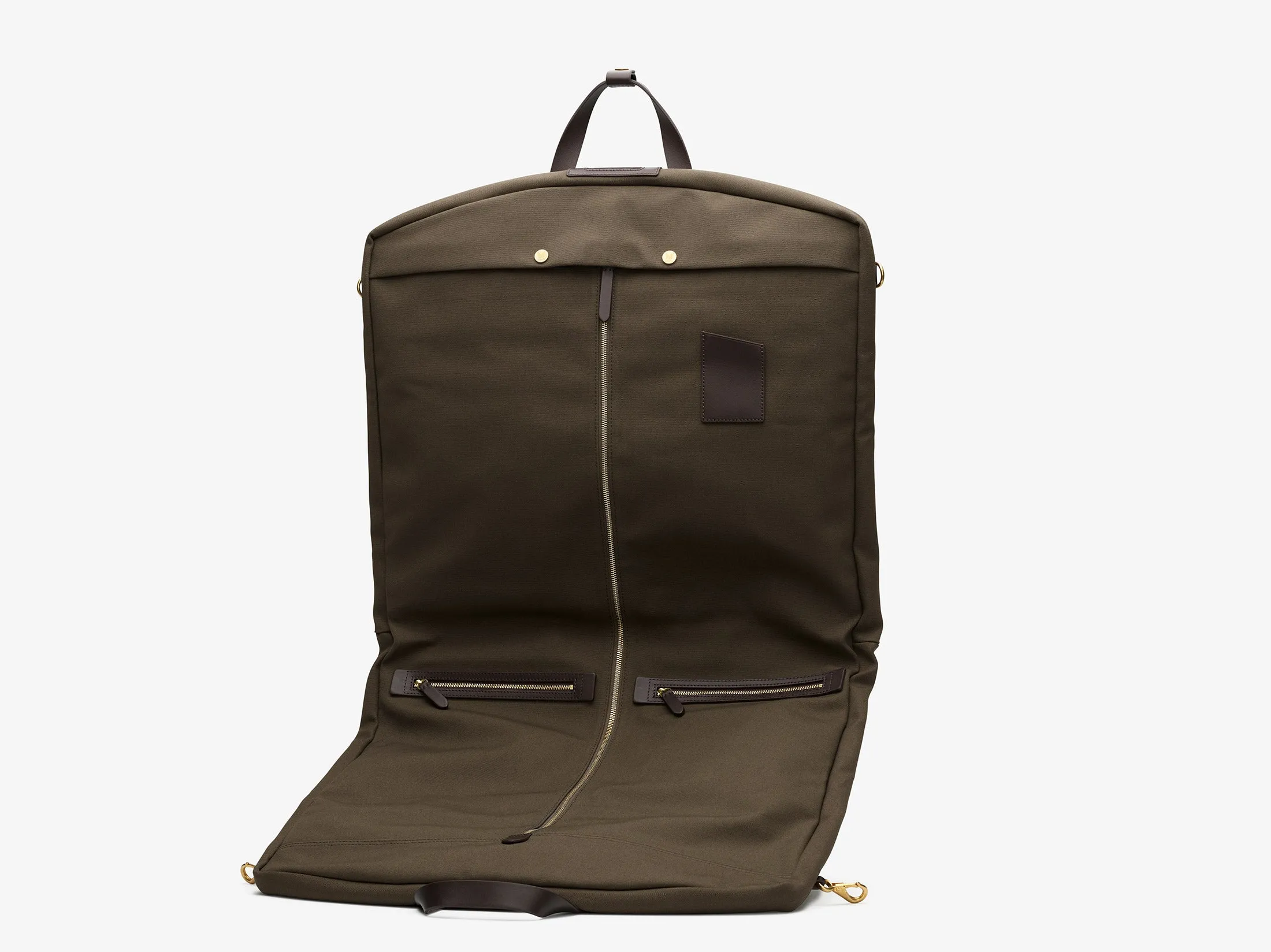 M/S Suit Carrier - Army/Dark Brown