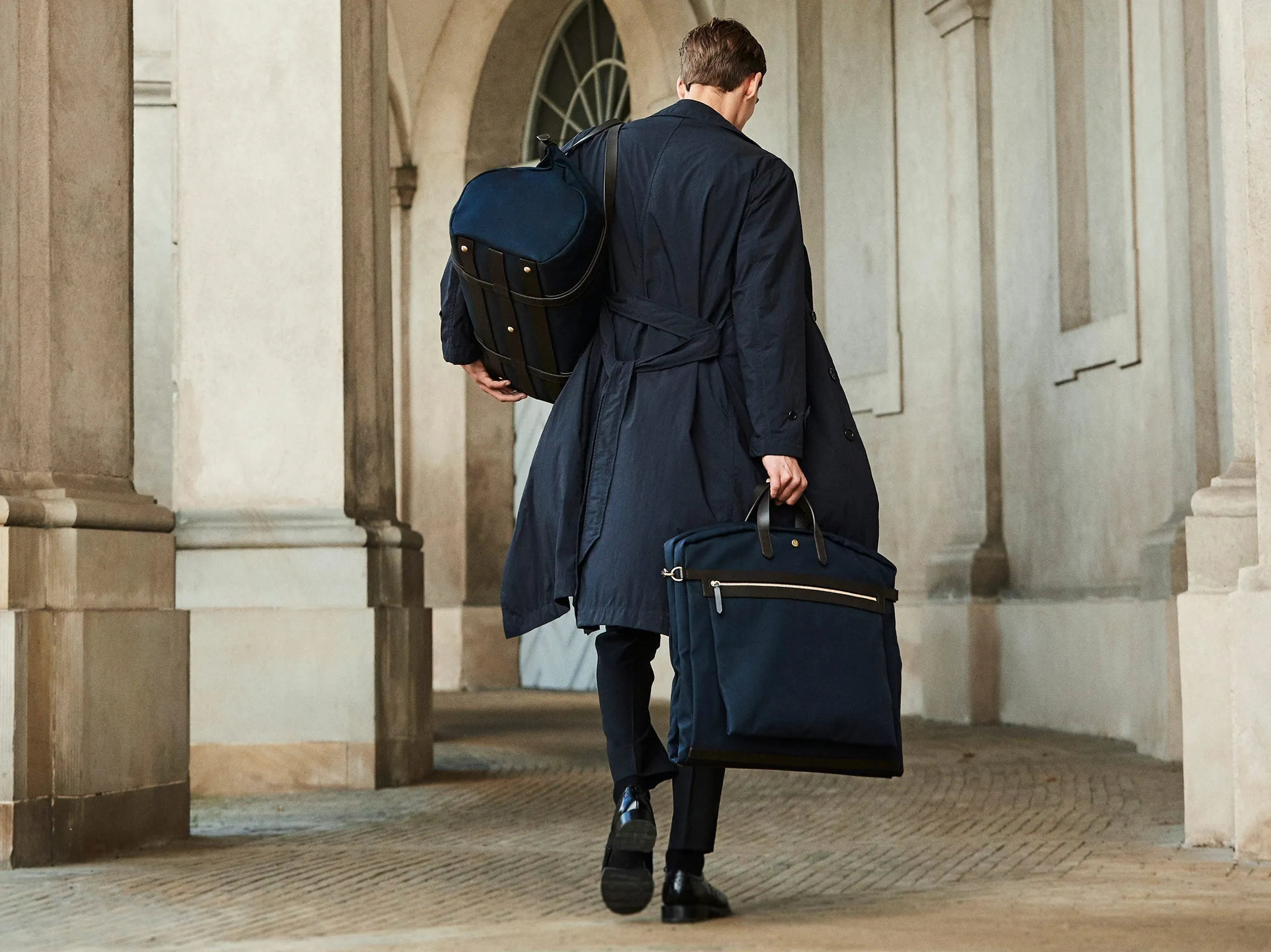 M/S Suit Carrier - Army/Dark Brown
