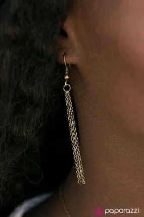 Open Door Jewelry - Best Kept Secret - Brass Necklace - Paparazzi Accessories