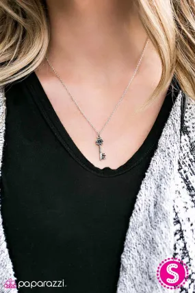 Open Door Jewelry - Best Kept Secret - Silver Necklace - Paparazzi Accessories