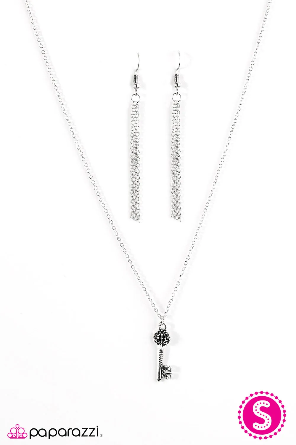 Open Door Jewelry - Best Kept Secret - Silver Necklace - Paparazzi Accessories