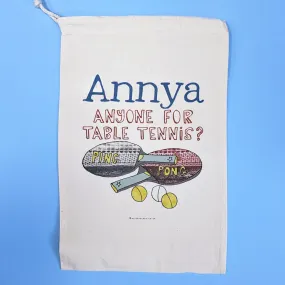 Personalised Table Tennis Kit Bag