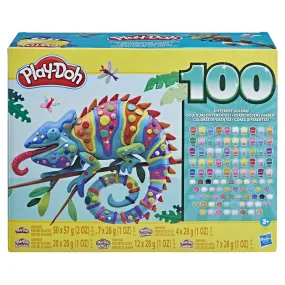 Play-Doh Wow 100 Bulk Modeling Compound Variety Pack, 100 Cans Including Sparkle, Super Shimmer, Metallic and Confetti, Back to School Gifts & Prizes, Preschool Toys, Ages 3 
