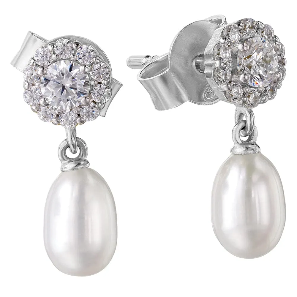 Queen Elizabeth II Pearl Earrings
