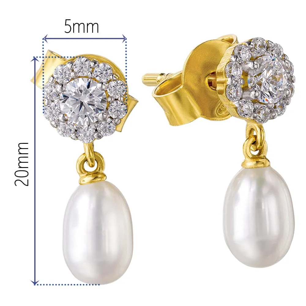 Queen Elizabeth II Pearl Earrings