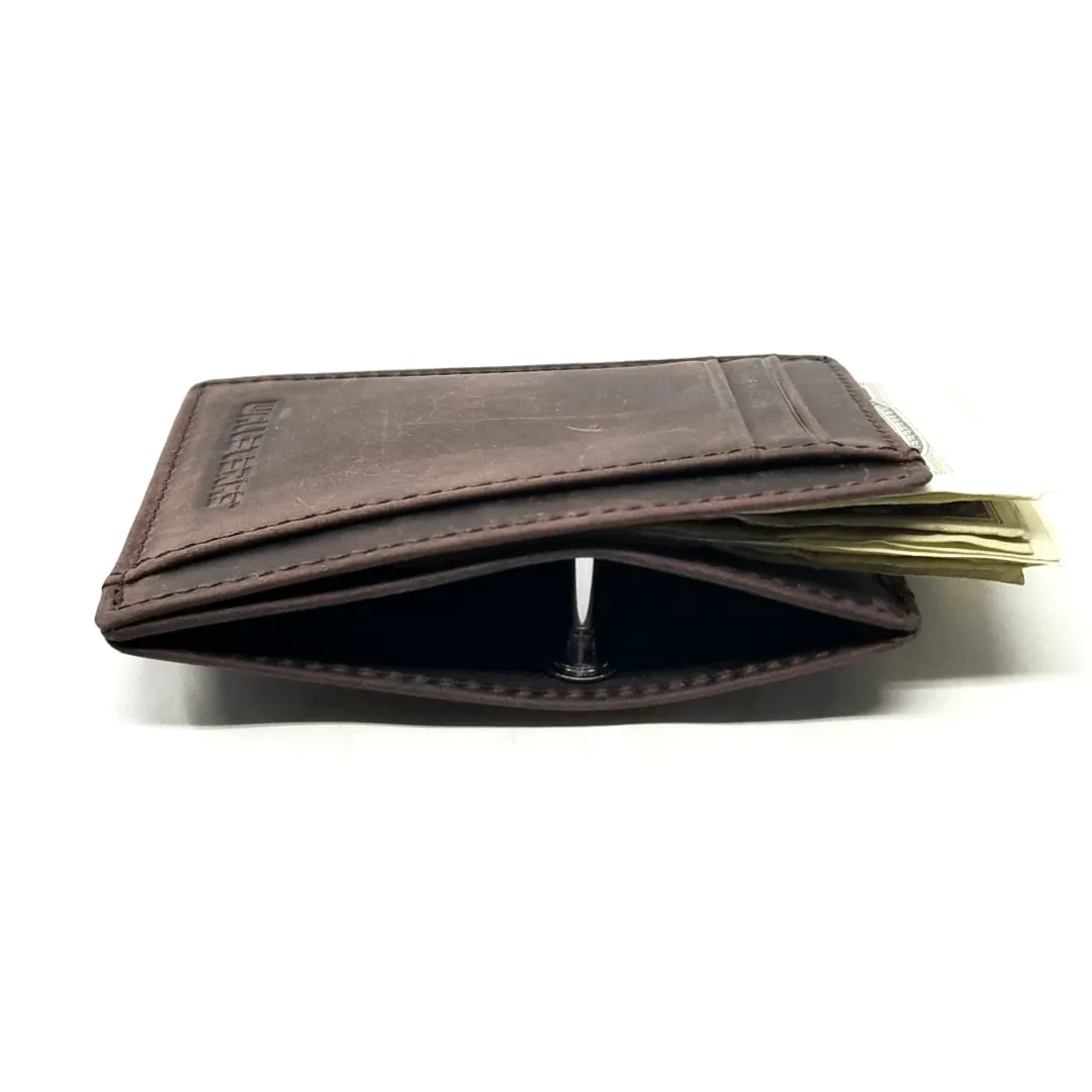 RFID Leather Card Holder with ID and Cash Pocket - DEC
