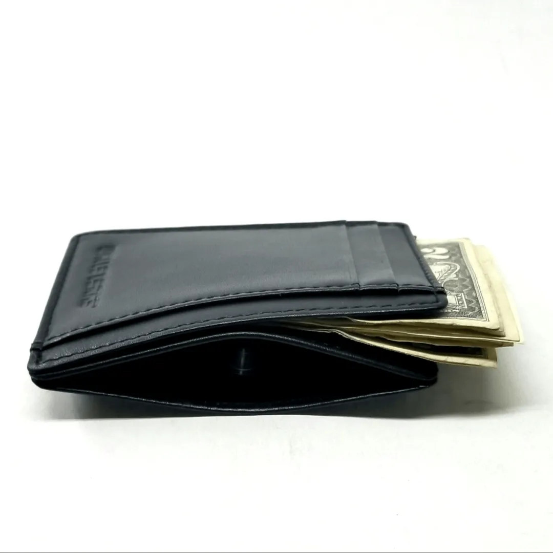 RFID Leather Card Holder with ID and Cash Pocket - DEC