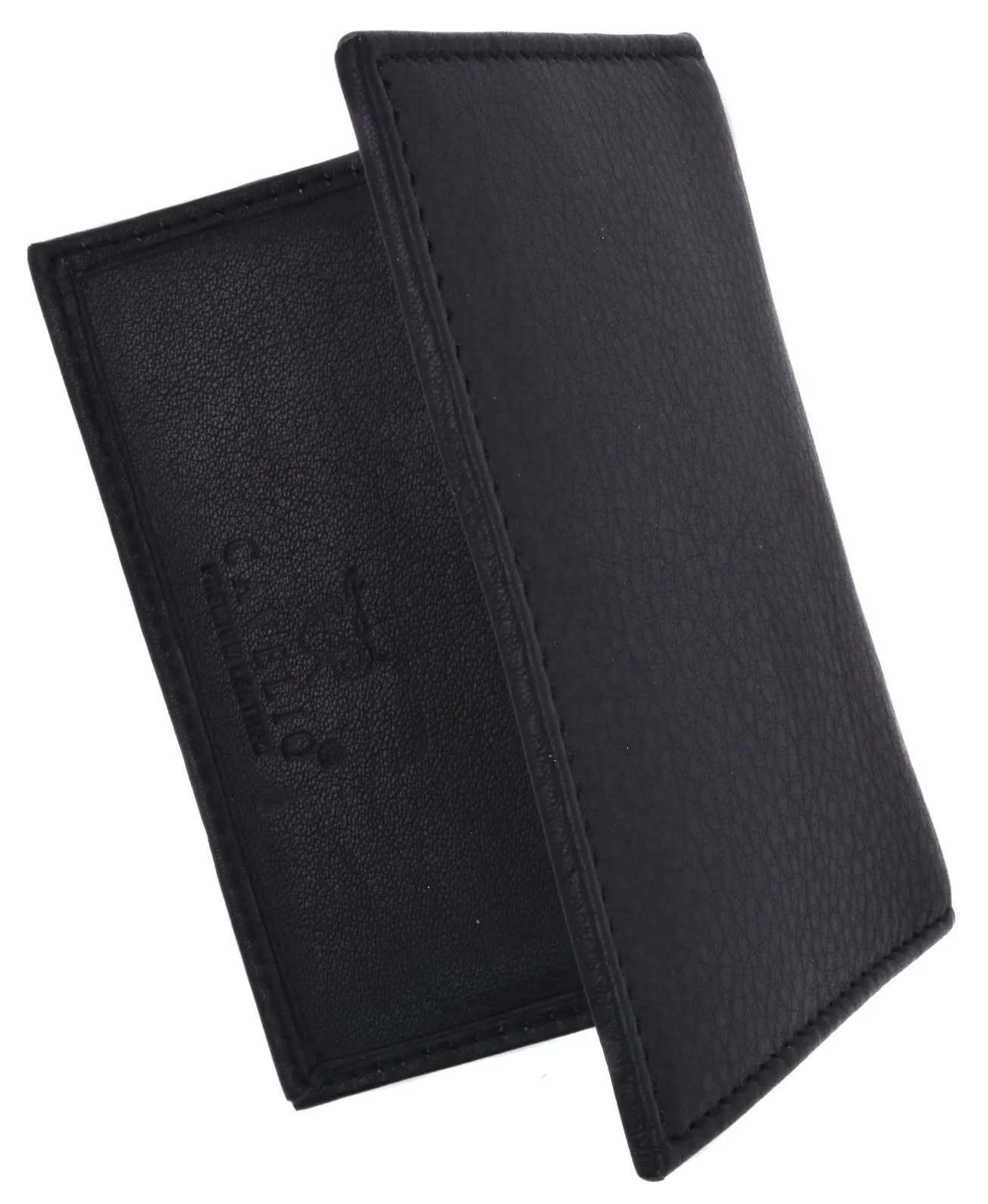 RFID Mens LEATHER Bifold Wallet ID Credit Card Holder Front Pocket Black Brown Gift Box