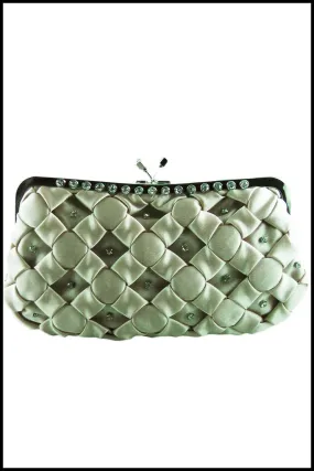 Satin and Rhinestone Evening Bag