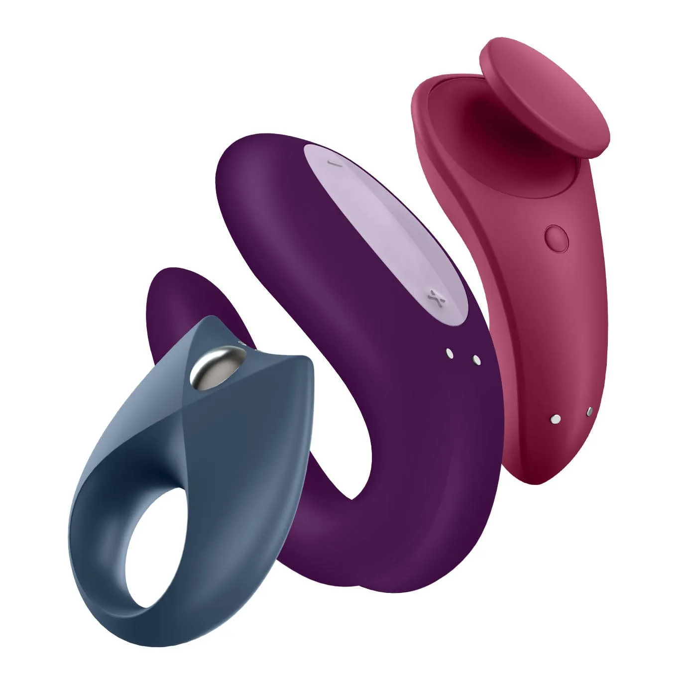 Satisfyer - Partner Box 3 App-Controlled Royal One, Sexy Secret and Double Joy Couple Set (Multi Colour)