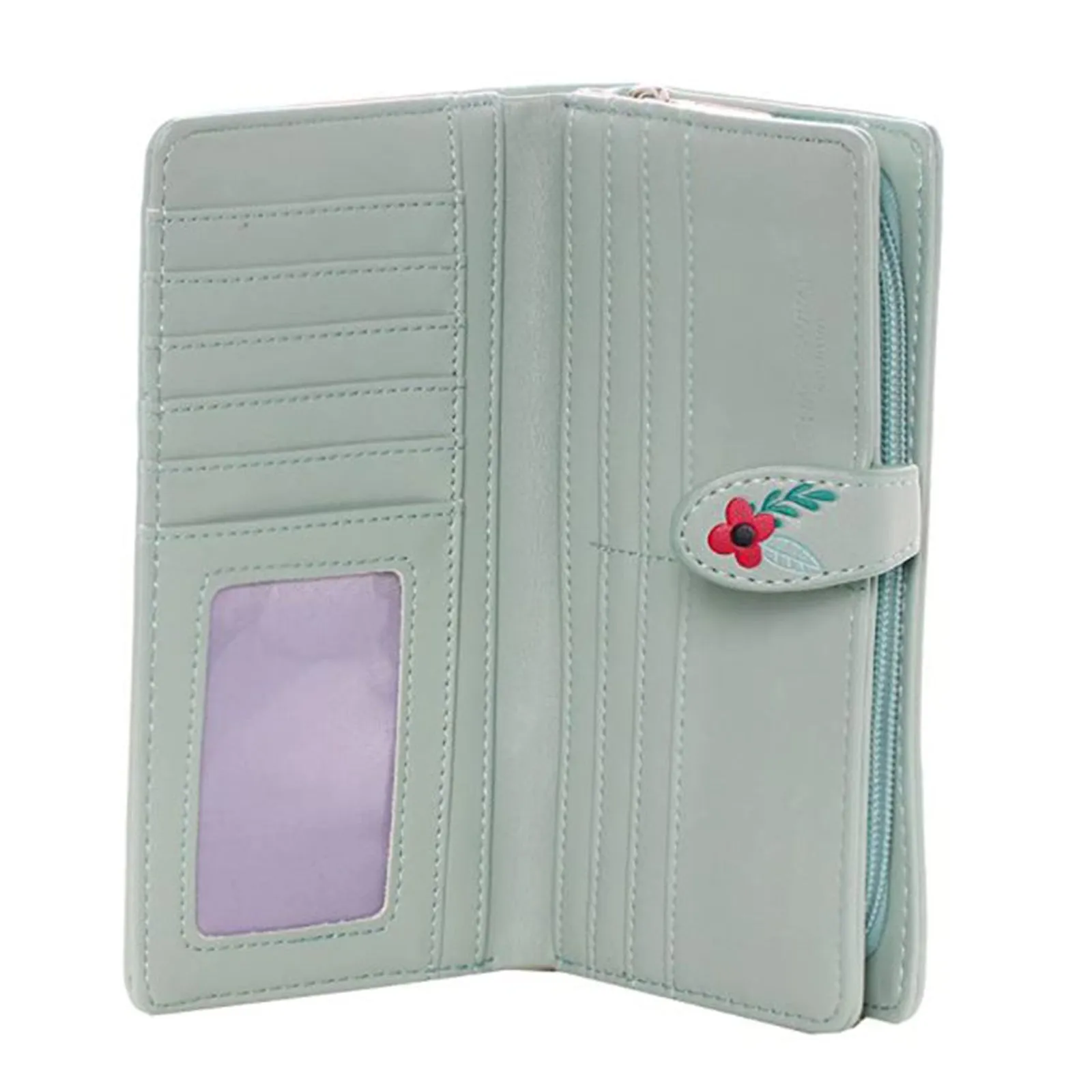 Shagwear Aqua Corgi Pattern Wallet