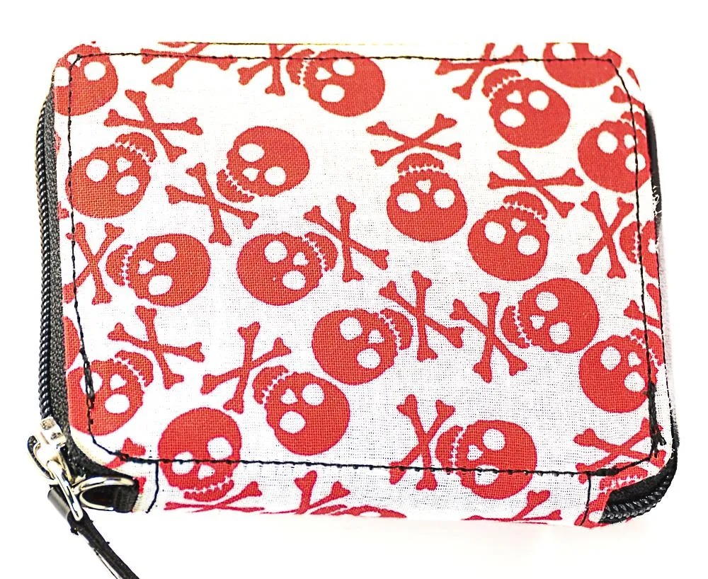 Skull Fabric Wallet
