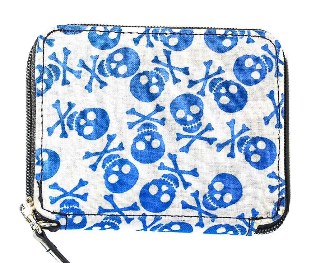 Skull Fabric Wallet