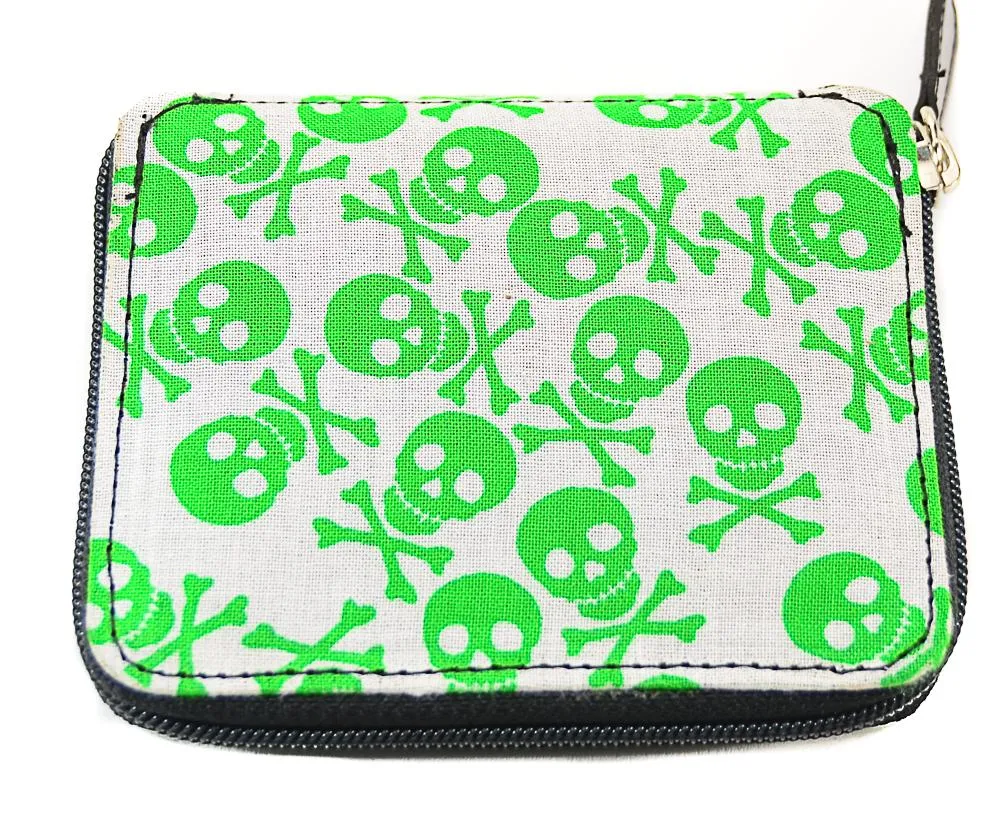 Skull Fabric Wallet