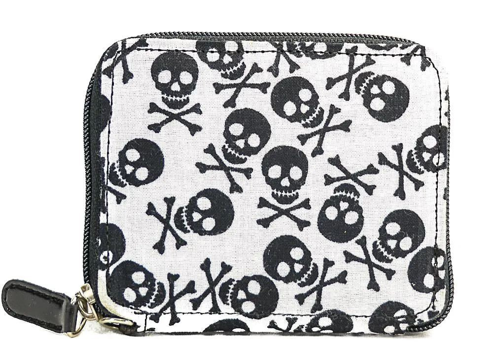Skull Fabric Wallet