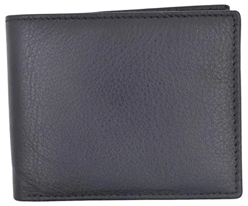 Slim Mens Bifold Wallet Premium Leather Credit Card ID Holder Key Pocket Wallet